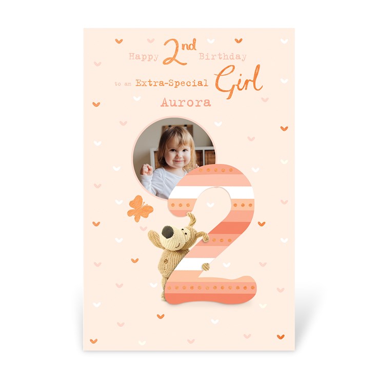 Girl 2nd Birthday Card